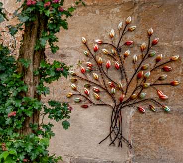 Atemberaubendes Wandbild Baum aus Metall - Dekoration